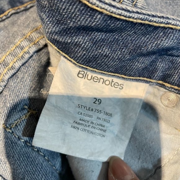 Bluenotes High Rise Mom Jeans Blue Size 29 - Picture 5 of 7